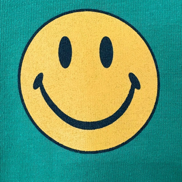 Aviator Nation Smiley Crew Sweatshirt in Kelly Green - Picture 8 of 9